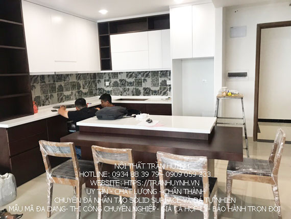 bếp đá nhân tạo